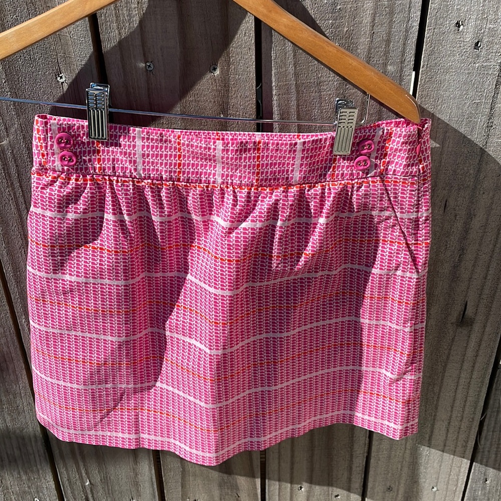 Vineyard Vines Whale Skirt Sz 0 EUC Magenta Pink and Orange